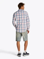 Tommy Jeans Hemd navy / hellblau / rot / weiß