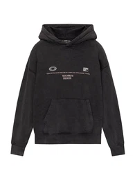 Sweatshirt hellbeige / schwarz / wollwei