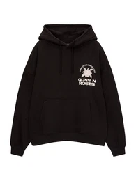 Sweatshirt grn / rosa / schwarz / wei