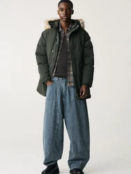 Pull&Bear Parka grün