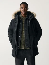 Pull&Bear Parka schwarz