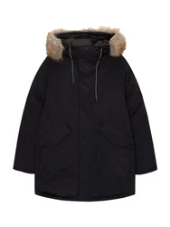 Pull&Bear Parka schwarz