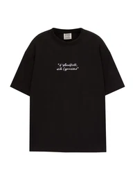T-Shirt grn / orange / schwarz / wei