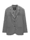Pull&Bear Sako  siva / tamo siva