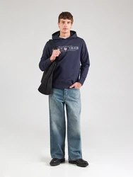 Gant Kapuzensweatshirt GRAPHIC HOODIE marine/weiß