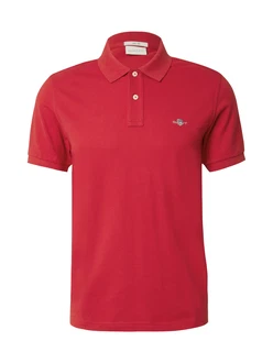 GANT Poloshirt Regular Shield Pique Polo rot
