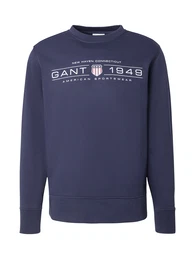Sweatshirt navy / dunkelrot / wei