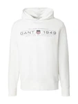 Gant Kapuzensweatshirt GRAPHIC HOODIE schwarz/weiß