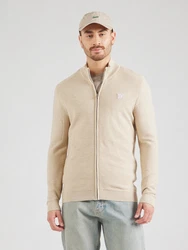 s.Oliver Anorak Strickjacke Strukturierte Strickjacke beige