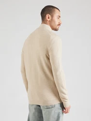s.Oliver Anorak Strickjacke Strukturierte Strickjacke beige