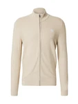 s.Oliver Anorak Strickjacke Strukturierte Strickjacke beige