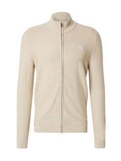 s.Oliver Anorak Strickjacke Strukturierte Strickjacke beige