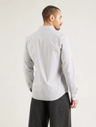 s.Oliver Langarmhemd Slim Fit Artwork stone/wei