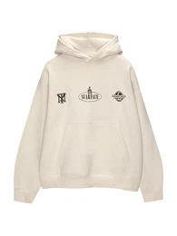 Sweatshirt schwarz / wollwei
