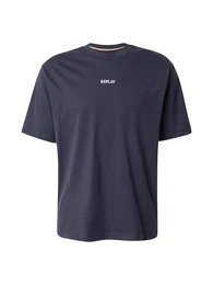 T-Shirt navy / wei