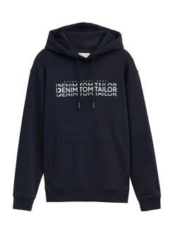 TOM TAILOR Sweatshirt Hoodie mit Logo Print TOM TAILOR Sweatshirt Hoodie mit Logo Print