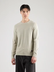 s.Oliver Strickpullover mit Strukturmix und Logo-Patch Khaki/Hellgrün/Grün/Grau/Beige