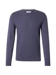 s.Oliver Strickpullover mit Strukturmix und Logo-Patch navy