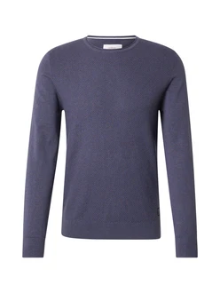 s.Oliver Strickpullover mit Strukturmix und Logo-Patch