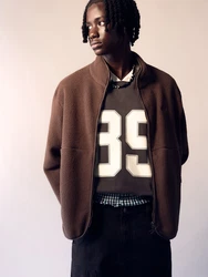 Pull&Bear Fleecejacke schoko