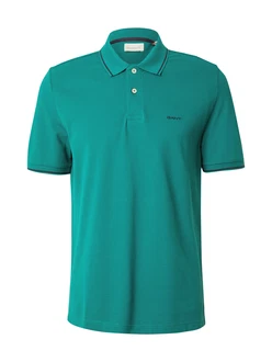 GANT Poloshirt TIPPING PIQUE RUGGER smaragd