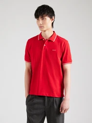 GANT Poloshirt TIPPING PIQUE RUGGER rot/weiß