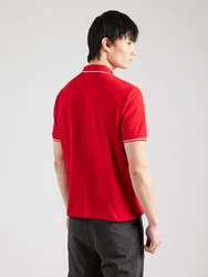 GANT Poloshirt TIPPING PIQUE RUGGER rot/weiß