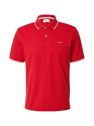 Poloshirt 'Rugger' rot / wei