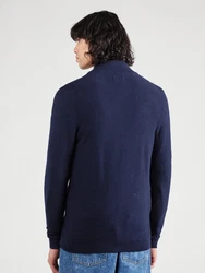 s.Oliver Anorak Strickjacke Strukturierte Strickjacke navy/taubenblau