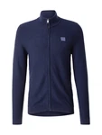 s.Oliver Anorak Strickjacke Strukturierte Strickjacke navy/taubenblau