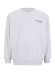 Jack & Jones Plus Sweatshirt 'JJEBRADLEY' grau/schwarz