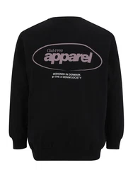 Jack & Jones Plus Sweatshirt 'JJEBRADLEY' lila/schwarz/weiß