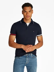 TOMMY HILFIGER Poloshirt dunkelblau/rot/weiß