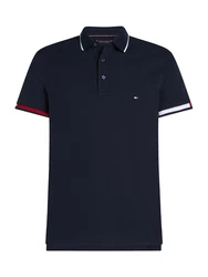TOMMY HILFIGER Poloshirt dunkelblau/rot/weiß