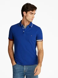 TOMMY HILFIGER Poloshirt enzian/rot/offwhite