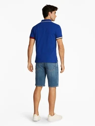 TOMMY HILFIGER Poloshirt enzian/rot/offwhite