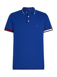 TOMMY HILFIGER Poloshirt enzian/rot/offwhite