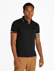 TOMMY HILFIGER Poloshirt rot/schwarz/weiß