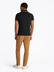 TOMMY HILFIGER Poloshirt rot/schwarz/weiß