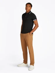 TOMMY HILFIGER Poloshirt rot/schwarz/weiß