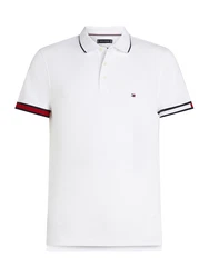 TOMMY HILFIGER Poloshirt rot/schwarz/weiß