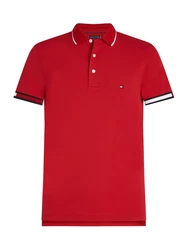 TOMMY HILFIGER Poloshirt navy / rot / weiß