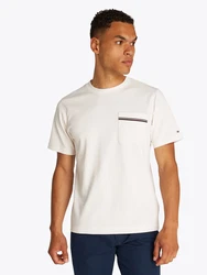 TOMMY HILFIGER T-Shirt rot/schwarz/weiß