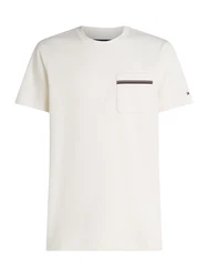 TOMMY HILFIGER T-Shirt rot/schwarz/weiß
