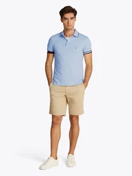 TOMMY HILFIGER Poloshirt navy / hellblau / weiß