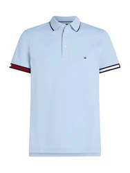 TOMMY HILFIGER Poloshirt navy / hellblau / weiß