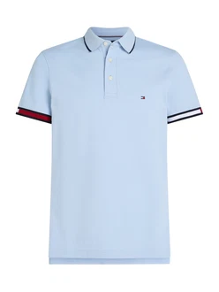 TOMMY HILFIGER Poloshirt navy / hellblau / weiß