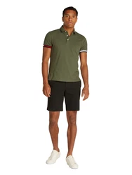 TOMMY HILFIGER Poloshirt khaki/rot/schwarz/weiß