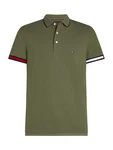 TOMMY HILFIGER Poloshirt khaki/rot/schwarz/weiß