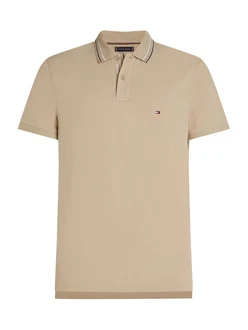 Tommy Hilfiger Poloshirt PLACKET INTEREST REG POLO beige Tommy Hilfiger Poloshirt PLACKET INTEREST REG POLO beige